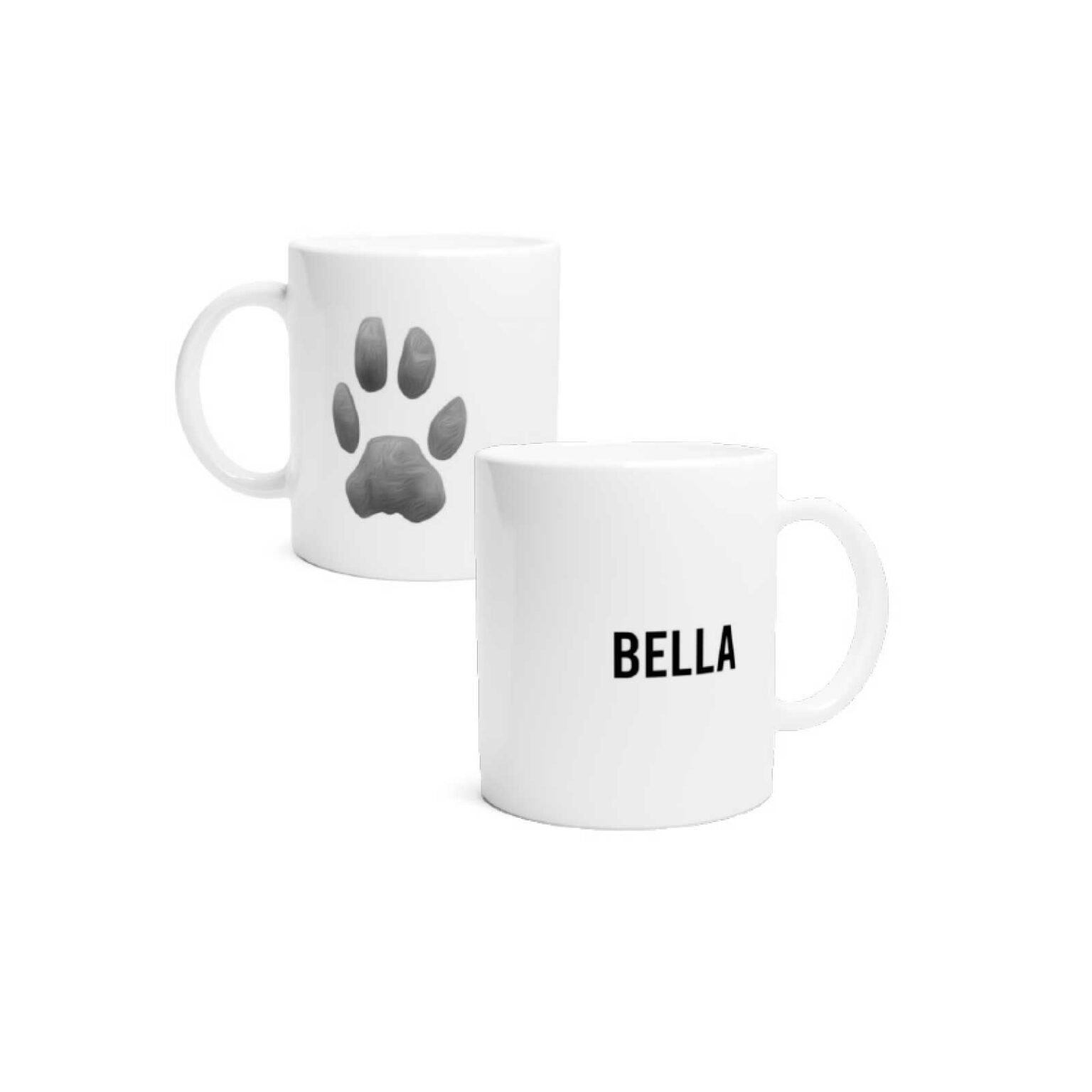 Pet Paw-trait Paw Print Mug | Edenhills Pet Cremation 