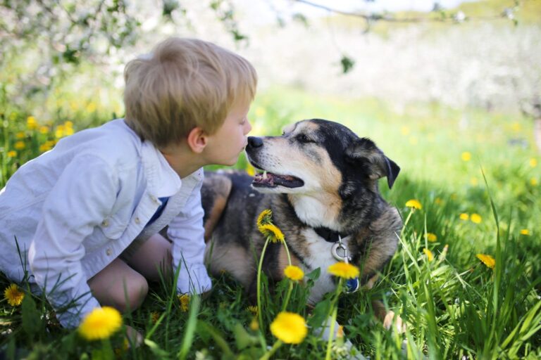 Boy-with-his-dog